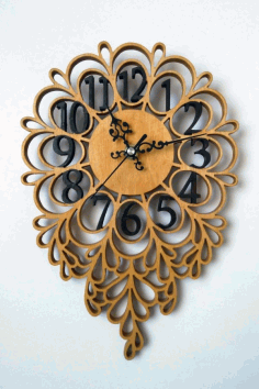 Mandala Wall Clock Laser Cutting Free Vector CDR File