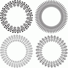Mandala Wreath Free Vector CDR File
