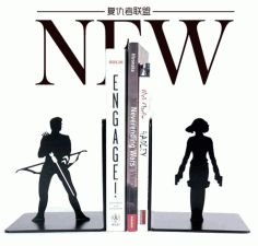 Marvel Heroes Black Bookend Laser Cut CDR File