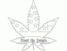 Mary weed Free DXF Vectors File