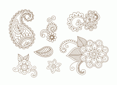Mehndi Henna Desingn Vectors Free CDR Vectors File