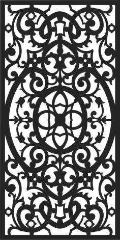 Metamorphosis Grill Screen Panel DXF File