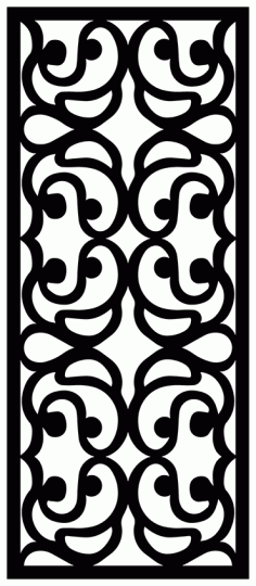 Metaphysical Grill Screen Panel DXF File