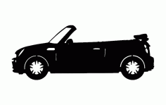 Mini Convertable Car DXF File