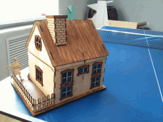 Mini Wooden Villa DXF File