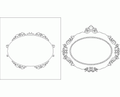 Mirror Frame 05 Free DXF Vectors File