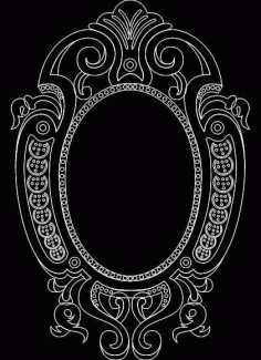 Mirror Frame 0554 Free DXF Vectors File