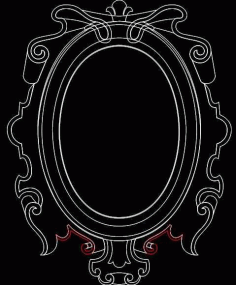 Mirror Frame 0556 Free DXF Vectors File