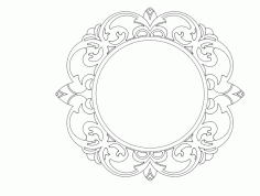 Mirror Frame Design 056 Free DXF Vectors File