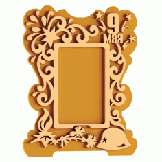 Mirror frame design Free DXF Vectors File