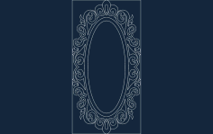 Mirror Frame Laser Cut Free DXF Vectors File