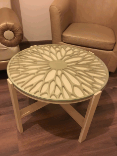 Modern Creative Round Table Top Laser Cut Vector CDR Vectors File