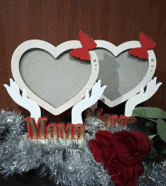 Mom Personalized Photo Frame Laser Cut CDR File