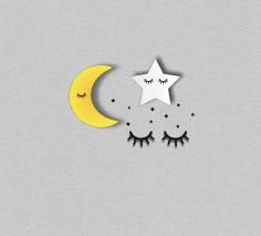 Moon Star Decoration Laser Cutting Template Laser Cut Free CDR File