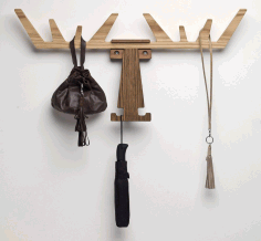 Moose Head Coat Rack Free CDR File