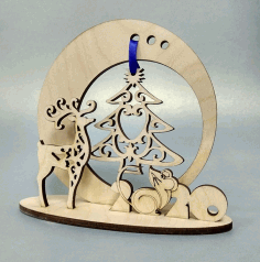 New Year Souvenir Laser Cut CDR File