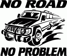 No Road No Problem Free CDR Vectors File