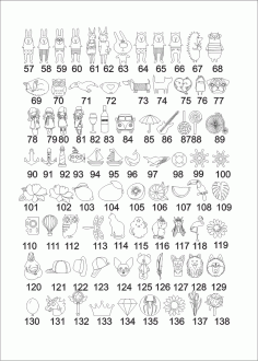 Number Cartoon Vector Pack CDR File