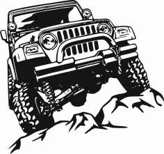 Offroad Sticker Laser Cut CDR File