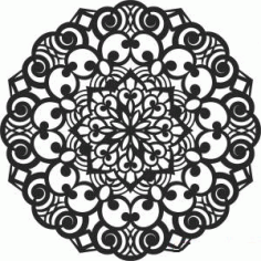 Ornament Decorative Mandala Pattern DXF File
