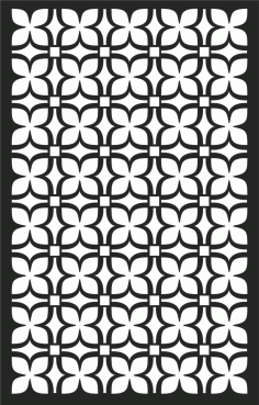 Outdoor Metal Privacy Screen Pattern DXF File