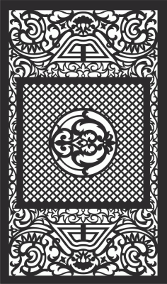 Outdoor Privacy Screen Panels DXF File