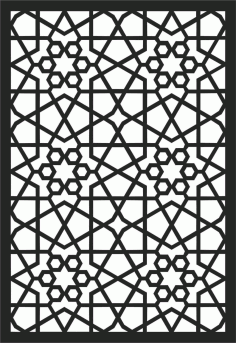 Outstanding Screen Panel for Decorative Metal Divider Screen DXF File