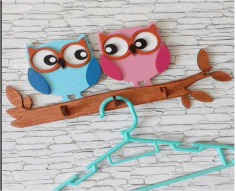 Owl Hanger Laser Cut Free CDR File