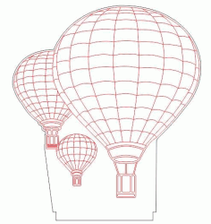 Parachute Led Illusion Free Vector CDR File