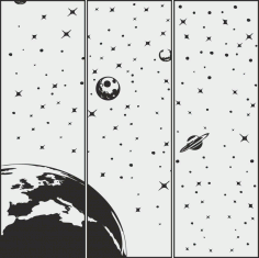 Pattern Of Sandblasted Window Laser Cut Vector CDR File