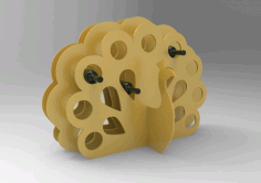 Peacock Wine Cellar Wine Rack Template Laser Cut CDR File