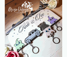 Personalized Key Holder Free CDR File