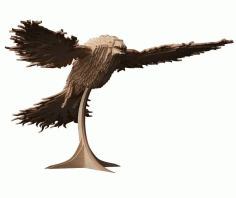 Phoenix 3D Puzzle Laser Cut DXF File