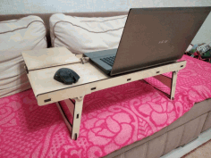 Plywood Laser Cut Laptop Stand Download Free DXF File