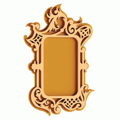Plywood Mirror Frame Laser Cut DXF File