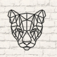 Puma Polygonal Wall Art Free CDR File