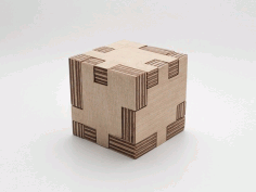 Puzzle Cube CNC Laser Cut Template DXF File