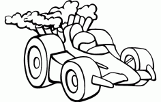 Racing Car DXF File