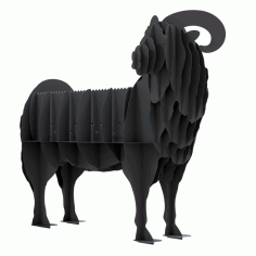 Ram Barbecue Grill Laser Cut Free CDR File