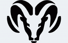 Ram Silhouette Free DXF Vectors File