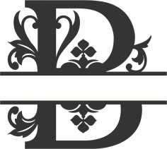 Regal Split Font B Free DXF Vectors File
