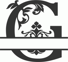 Regal Split Font G Free DXF Vectors File