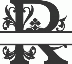 Regal Split Font R Free DXF Vectors File