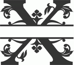 Regal Split Font X Free DXF Vectors File