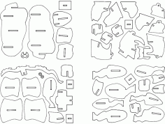 Rhino 3D Puzzle DXF File