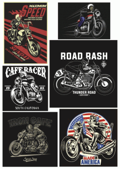 Road Rash Bike Vector CDR File