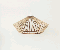 Roof Lamp Beautiful Design Laser Cut DXF File