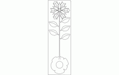 Rose Metal 3D Free DXF Vectors File
