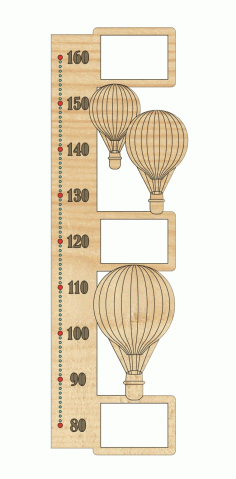 Rostomer Height Chart Laser Cut Design DXF File