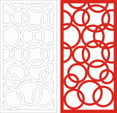 Round Bubble Decorative Room Divider CDR File